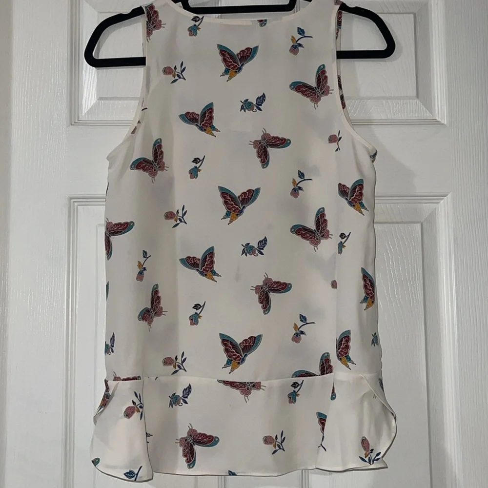 NWT Loft sleeveless floral blouse size small - Picture 6 of 7